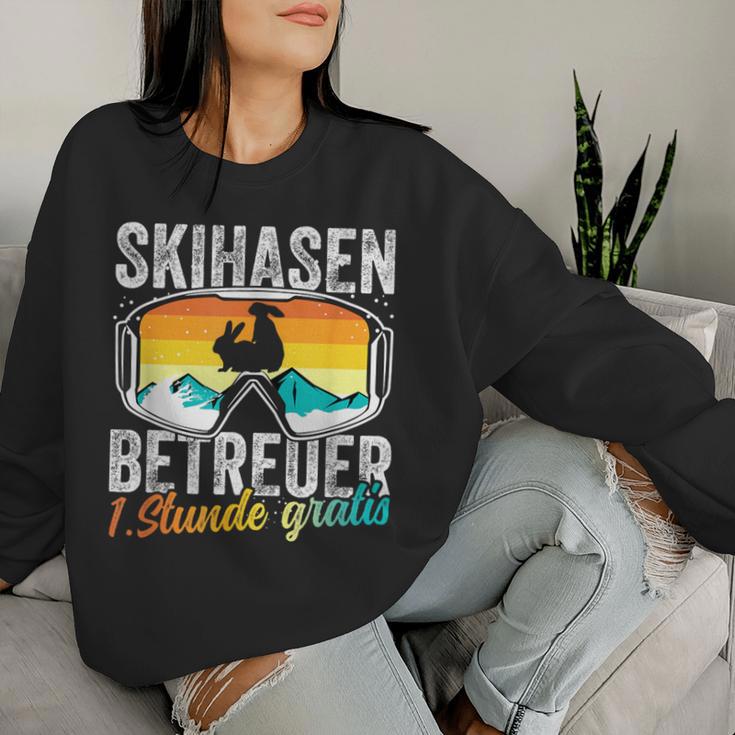 Ski Bunny Caregiver Ski Holiday Ski Instructor Apres Ski Party Sweatshirt Frauen Geschenke für Sie