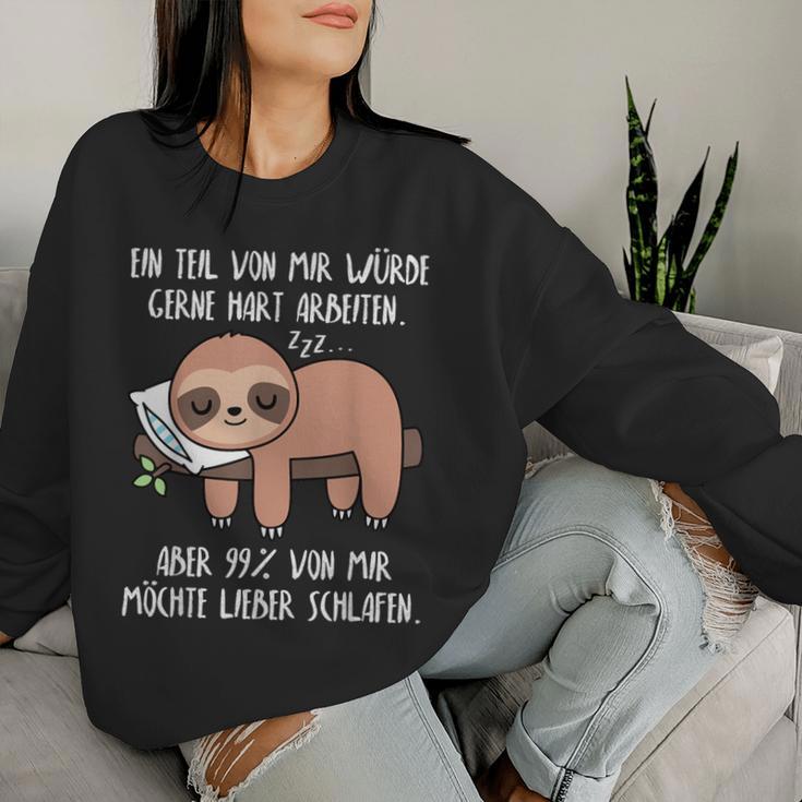 Sloth Women's Sloth Sleep Sloth Sweatshirt Frauen Geschenke für Sie