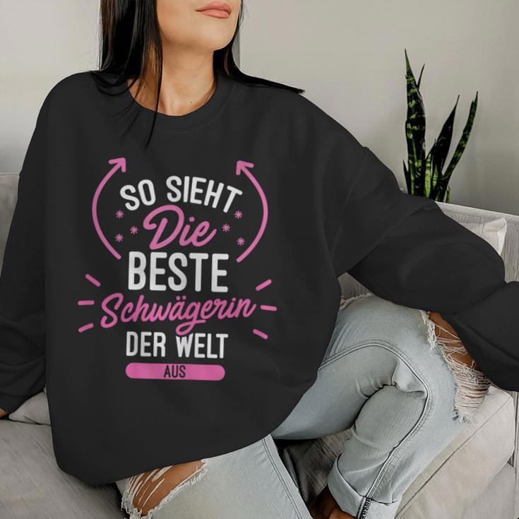 So The Best Sister-In-Law In The World Looks From A Sweatshirt Frauen Geschenke für Sie