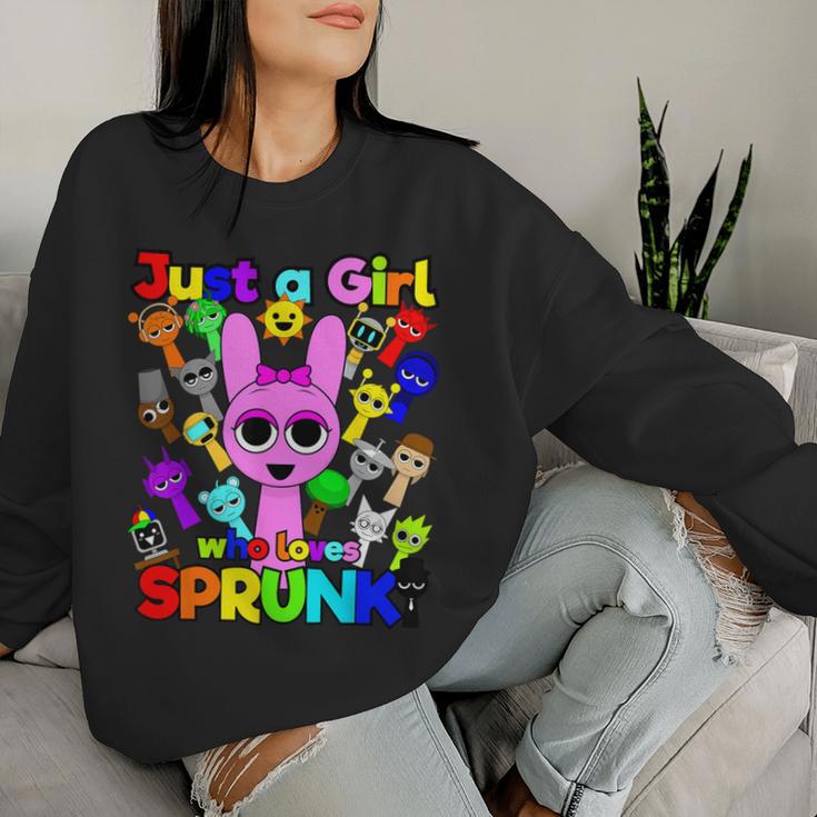 Sprunki Girls Fan Just A Girl Who Loves Sprunki Beats Sweatshirt Frauen Geschenke für Sie