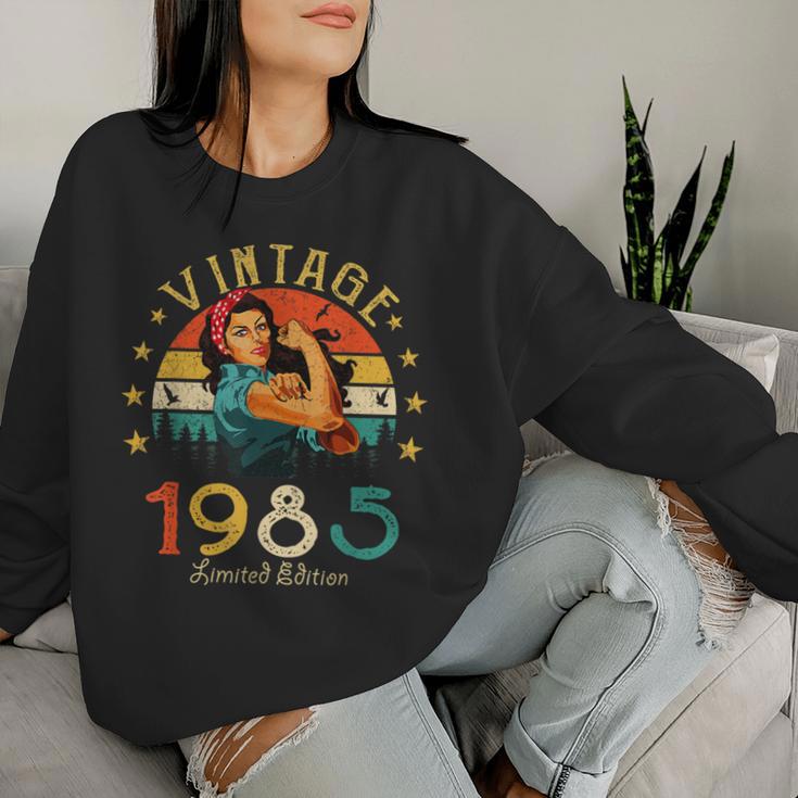 Vintage 1985 40Th Birthday Woman Retro 40 Years Sweatshirt Frauen Geschenke für Sie