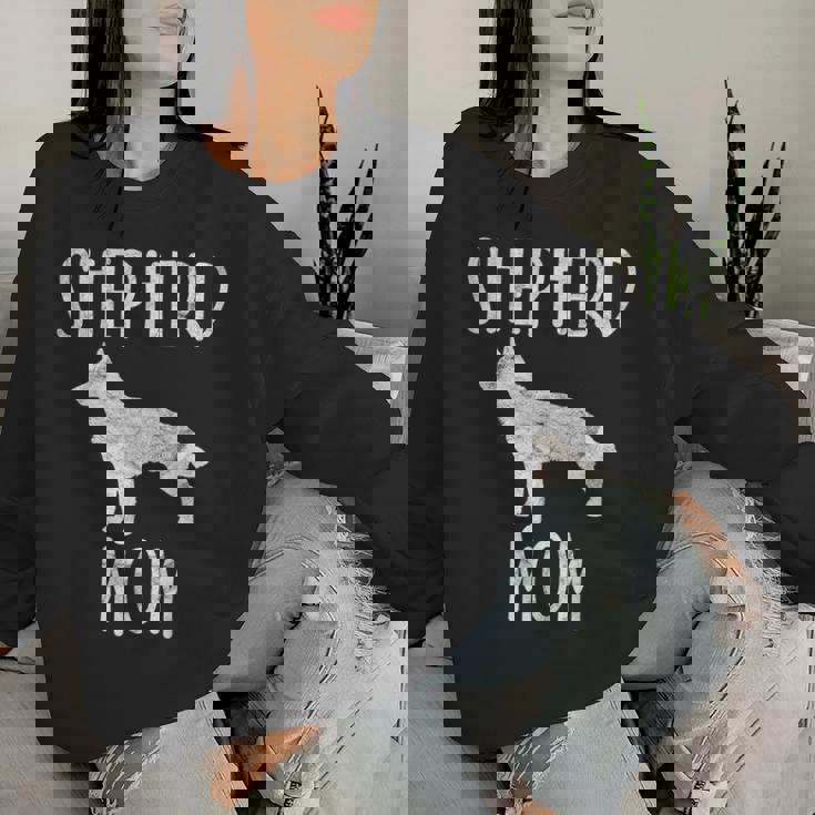 Vintage German Shepherd Mom Dog Owner Shepard Mother Women Sweatshirt Gifts for Her