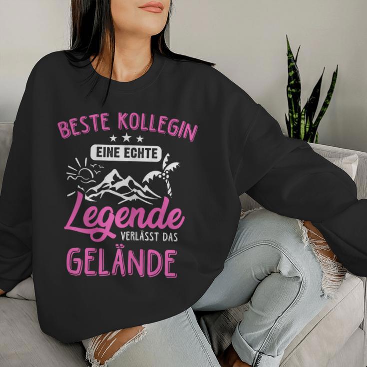 Women's Beste Kollegin Eine Legendeerleaves Das Gelände Sweatshirt Frauen Geschenke für Sie