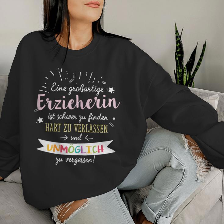 Women's Great Teacher Farewell Kita S Sweatshirt Frauen Geschenke für Sie