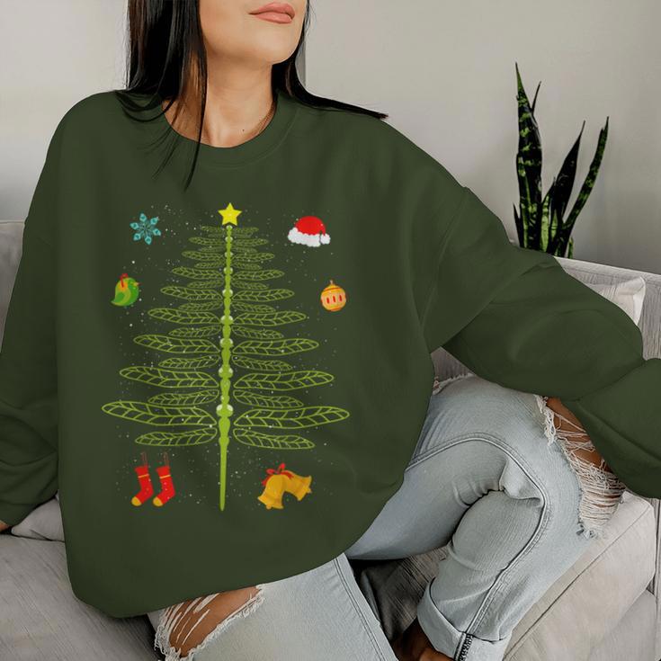 Christmas Dragonfly Christmas Tree Dragonfly Christmas Sweatshirt Frauen Geschenke für Sie