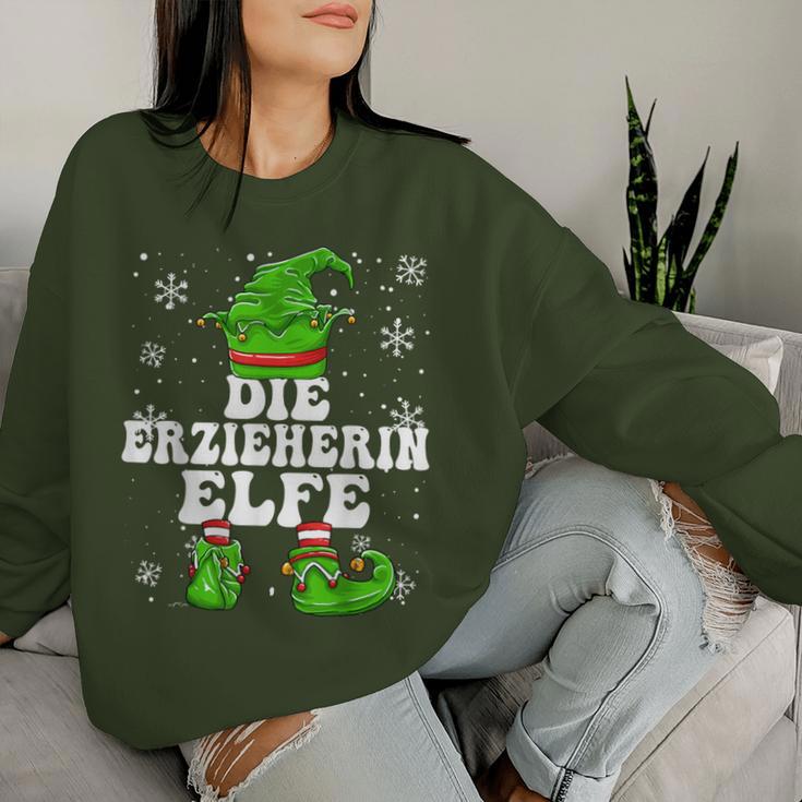 Educator Elf Women's Elf Christmas Sweatshirt Frauen Geschenke für Sie