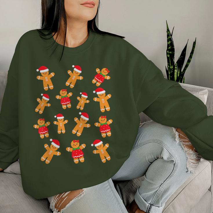 Gingerbread Christmas Gingerbread Pyjamas Mens Sweatshirt Frauen Geschenke für Sie