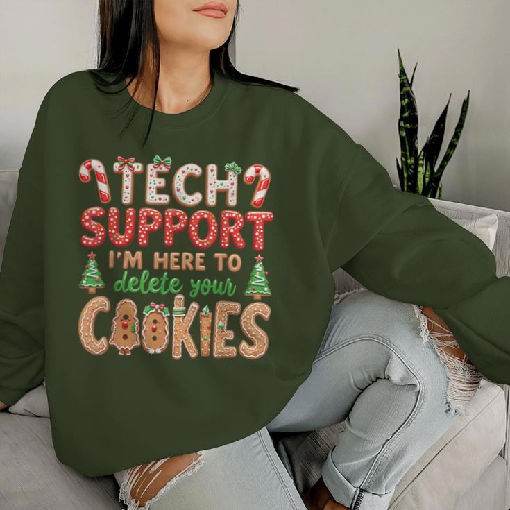 Tech Support Christmas Cookies For And Christmas Sweatshirt Frauen Geschenke für Sie