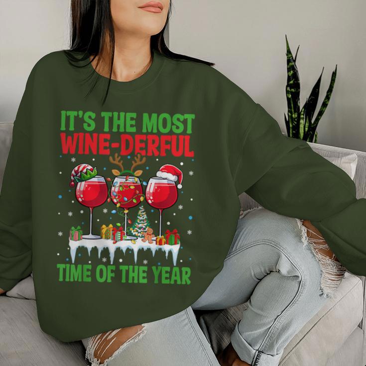 The Most Wine Derful Time Of The Year Christmas Women's Sweatshirt Frauen Geschenke für Sie