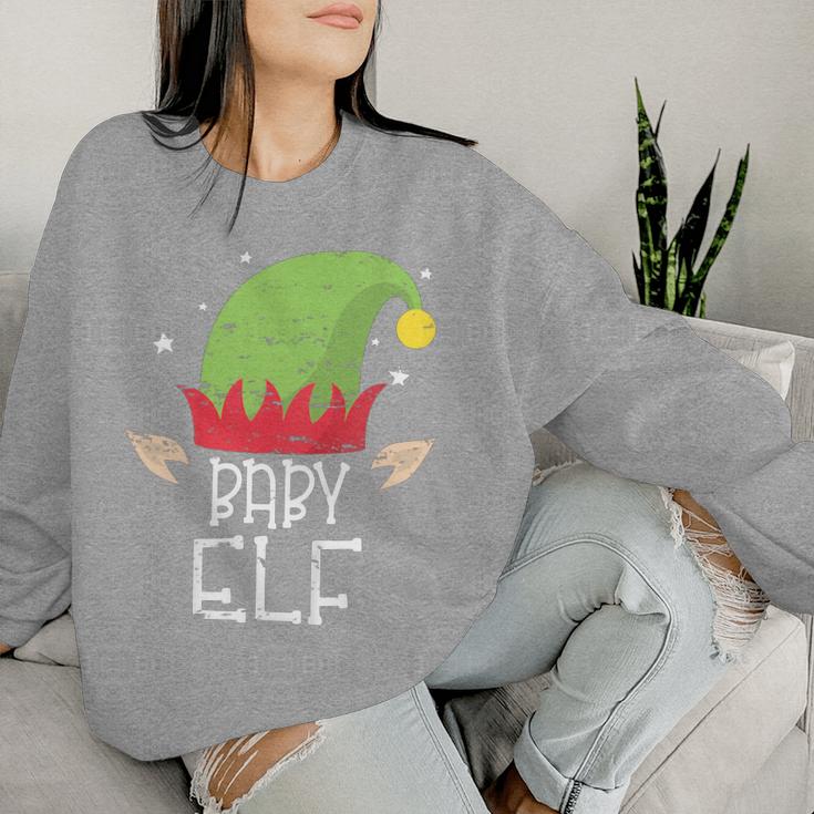 Children's Father Mother Baby Elf Family Outfit Christmas Sweatshirt Frauen Geschenke für Sie