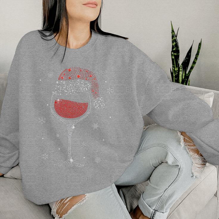 Christmas Outfit Christmas Wine Party Christmas Sweatshirt Frauen Geschenke für Sie