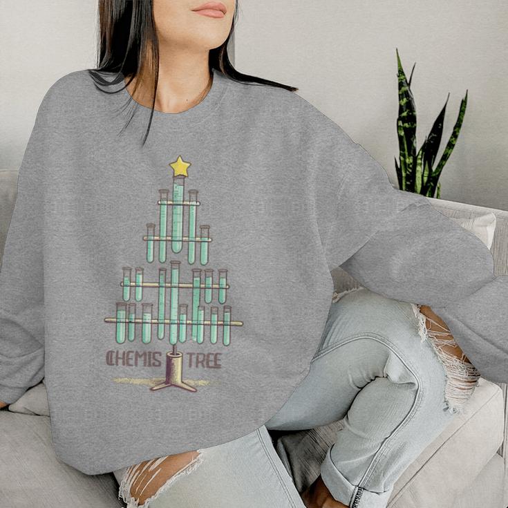 Oh Chemistree Christmas For Chemistry Teacher Chemistree Sweatshirt Frauen Geschenke für Sie