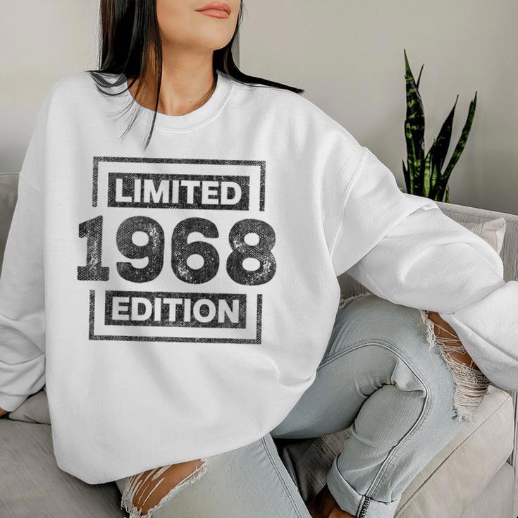 56Th Birthday 56 Years Old Born 1968 Gray Sweatshirt Frauen Geschenke für Sie