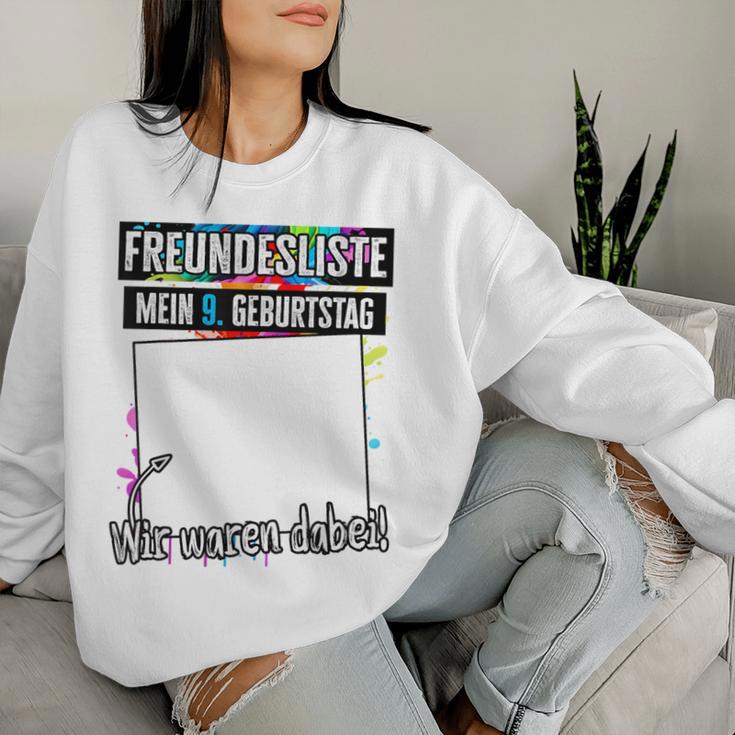 9 Years Boy Girl My 9Th Birthday Children's Birthday Sweatshirt Frauen Geschenke für Sie