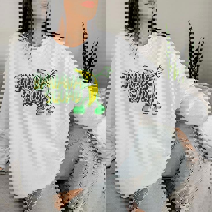Banana Squad Lustiges Abtupfen Banana Food & Dab Sweatshirt Frauen Geschenke für Sie