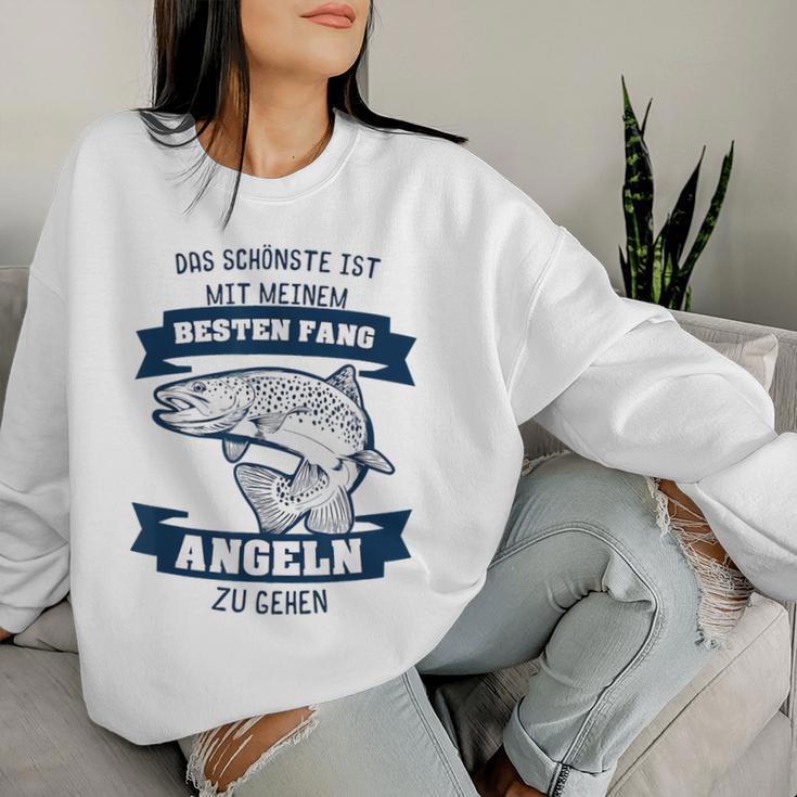 Fisher Couple Partner Woman Best Fang Fishing Sweatshirt Frauen Geschenke für Sie