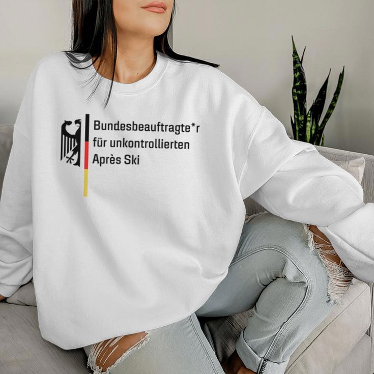 German Federal Commissioner For Uncontrolled Après Ski Holiday Sweatshirt Frauen Geschenke für Sie