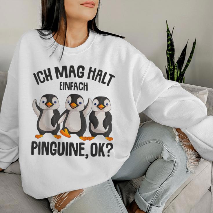 Ich Mag Halt Penguins Children's Girls' Penguin Sweatshirt Frauen Geschenke für Sie