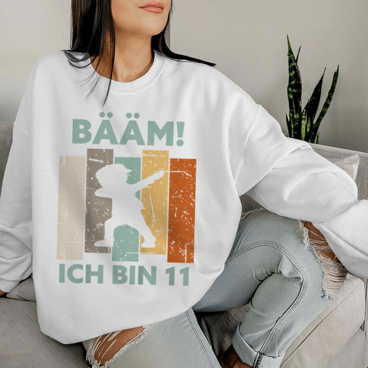 Kinder Bääm Ich Bin 11 Elf Jahre Junge 11 Geburtstag Mädchen Sweatshirt Frauen Geschenke für Sie