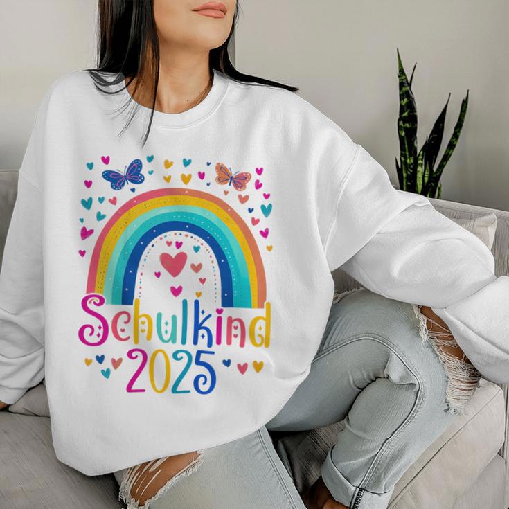 Kinder Schulkind 2025 Regenbogen Mädchen Einschulung 2025 Mädchen Sweatshirt Frauen Geschenke für Sie