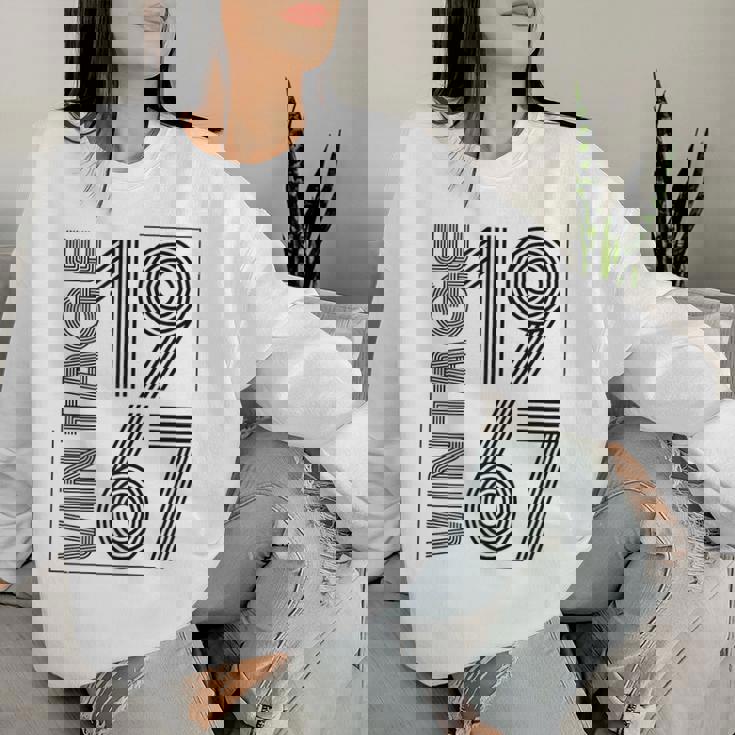 Sintage De 1967 Para Retro Divertidas Cumpleaños De 1967 Sudadera Mujer Regalos para ella