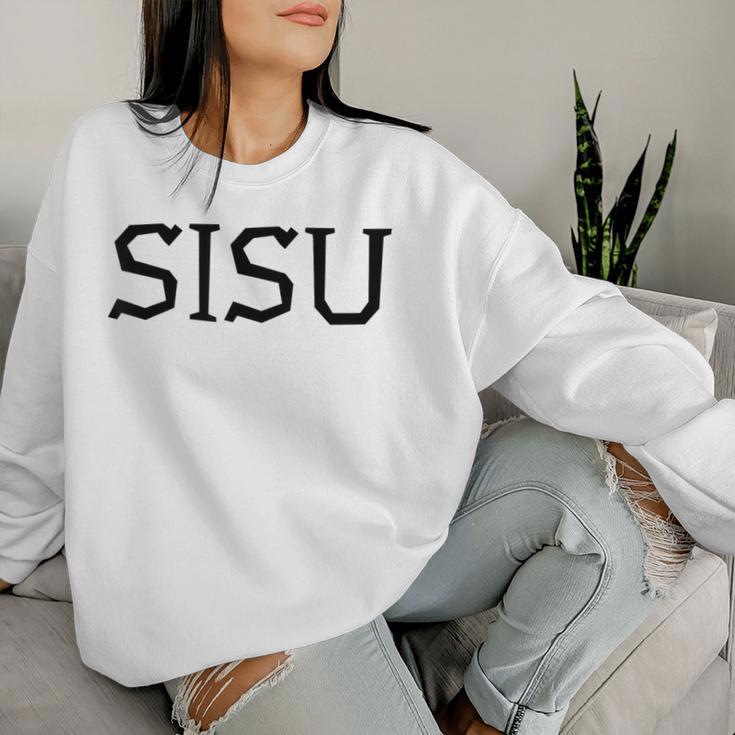 Sisu Finnish Finn Women's Sweatshirt Frauen Geschenke für Sie