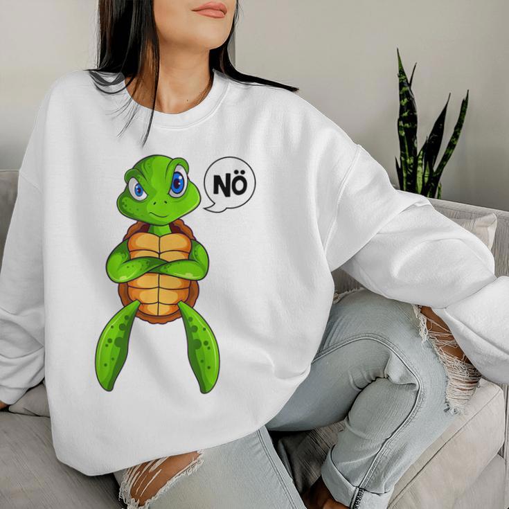 Turtle Nö Children's For Girls And Boys Green S Sweatshirt Frauen Geschenke für Sie