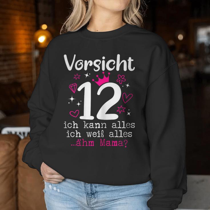 12 Geburtstag Mädchen -Orsicht 12 Jahre Nager Sweatshirt Frauen Lustige Geschenke