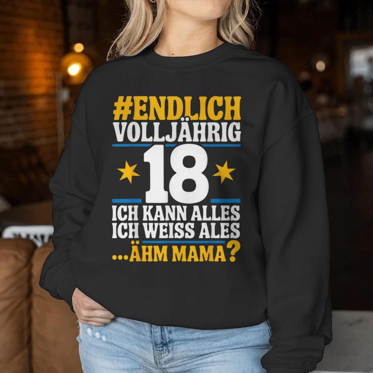 18 Geburtstag Junge Mädchen 18 Jahre 2007 Lustig Geschenk Sweatshirt Frauen Lustige Geschenke