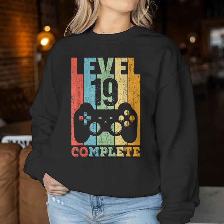 19Th Birthday Boy Girl Level 19 Years 2004 Sweatshirt Frauen Lustige Geschenke