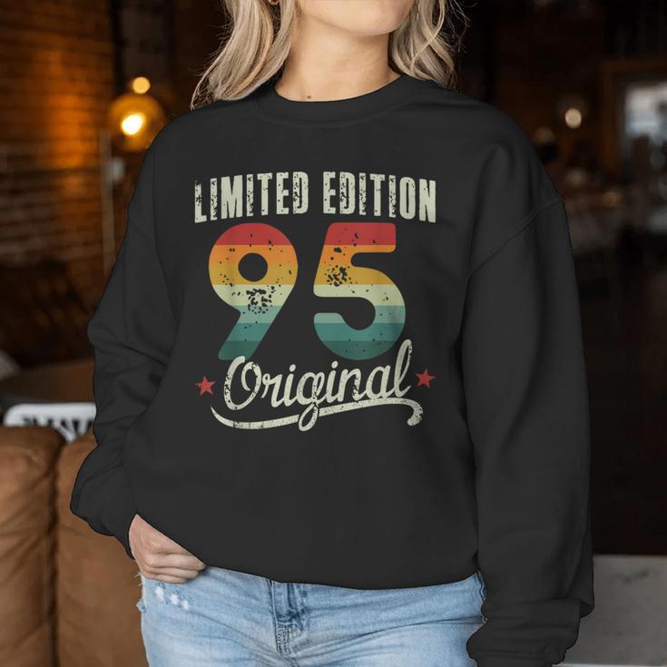 30Th Birthday Original Womenintageintage 1995 Sweatshirt Frauen Lustige Geschenke