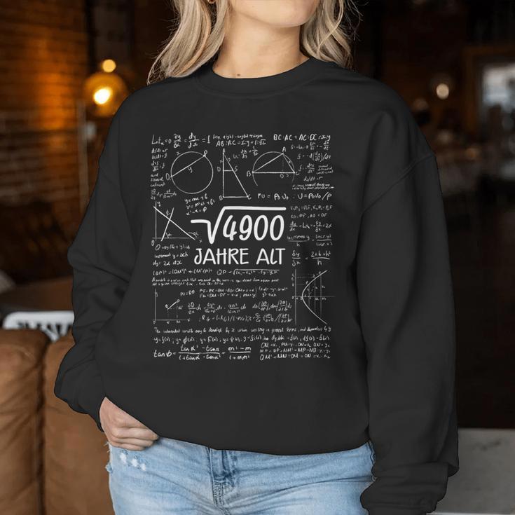 70Th Birthday Woman Man Root 4900 70 Years Sweatshirt Frauen Lustige Geschenke