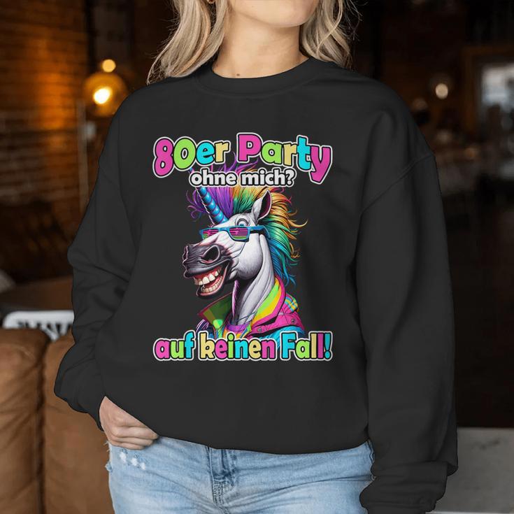 80S Outfit Themed Party 80S Outfit Women's Sweatshirt Frauen Lustige Geschenke