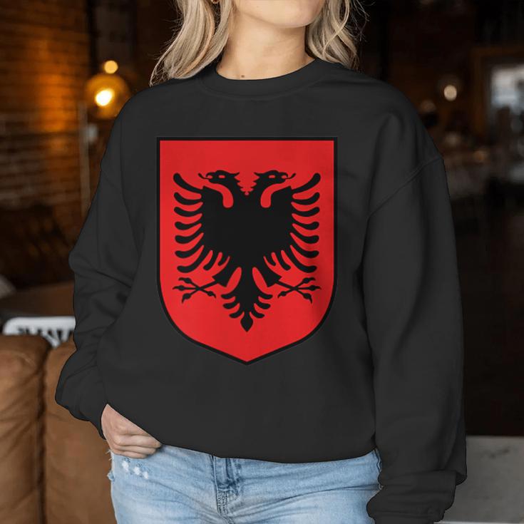 Albania Flag Alban Kosovo Albanian Shqiptar Sweatshirt Frauen Lustige Geschenke