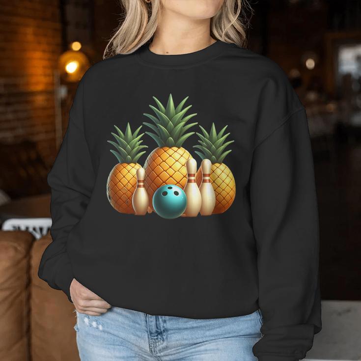 Ananas Bowling Sweatshirt Frauen Lustige Geschenke