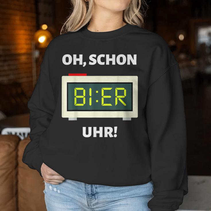 Beer Clock Mallorca Party Alcohol Beer Saufen Suff Sweatshirt Frauen Lustige Geschenke