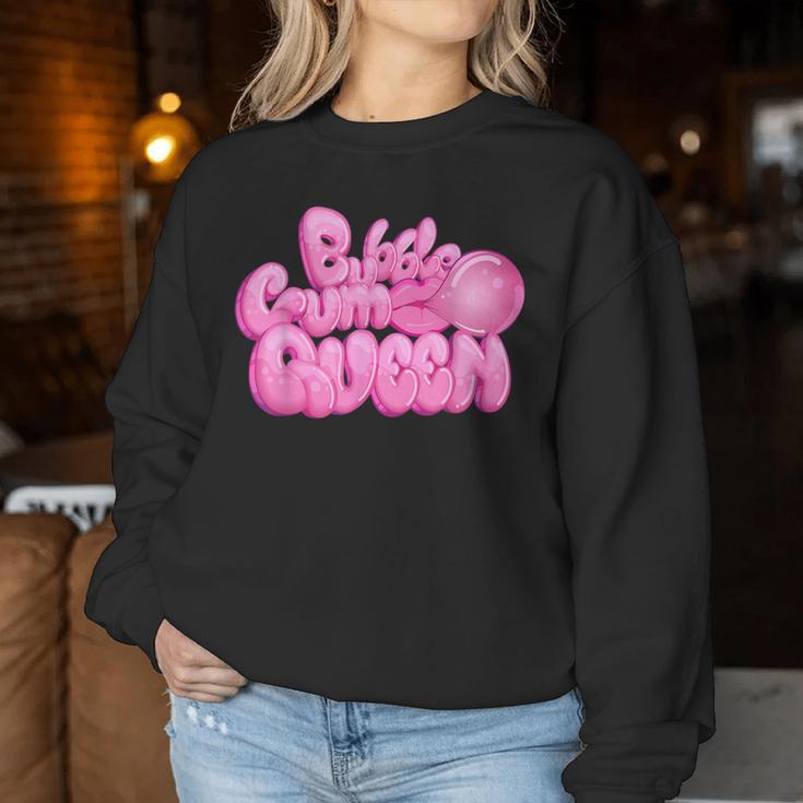 Bubblegum Queen I Bubblegum Chewing Candy Sweet Sweatshirt Frauen Lustige Geschenke