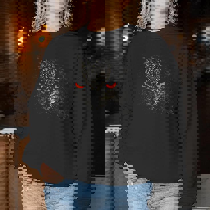 Búho Retro Eye Hombres Es Niños Búho Amantes Sudadera Mujer Regalos divertidos