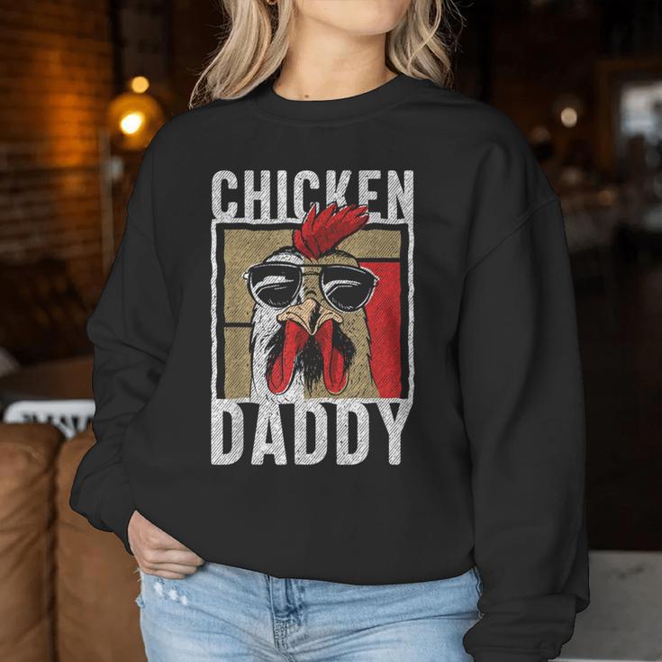 Chicken Daddy A Fun For Every Cockerel In The Basket S Sweatshirt Frauen Lustige Geschenke