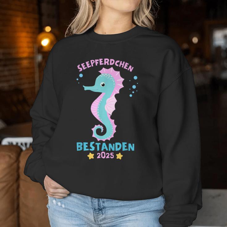 Children's Seahorse Passed Early Swimmer Badge 2025 Sweatshirt Frauen Lustige Geschenke