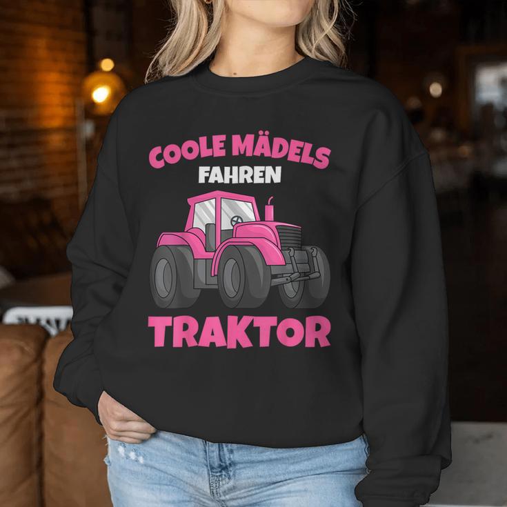 Coole Mädels Driving Tractor Children's Girls' Sweatshirt Frauen Lustige Geschenke