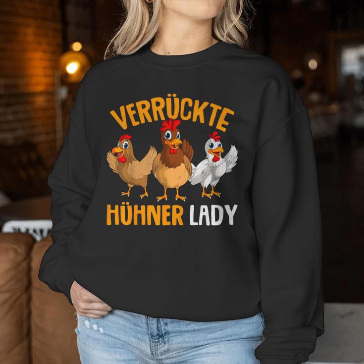 Crazy Chicken Lady Farmer Chicken S Sweatshirt Frauen Lustige Geschenke