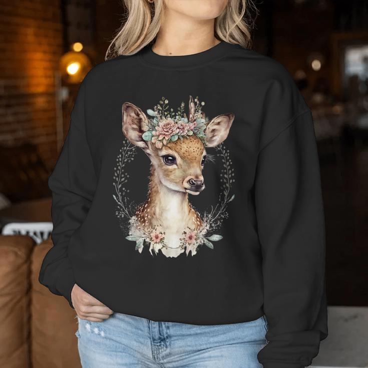 Deer Deer Deer Costume Ladies Deer Costume Girls Costume Sweatshirt Frauen Lustige Geschenke