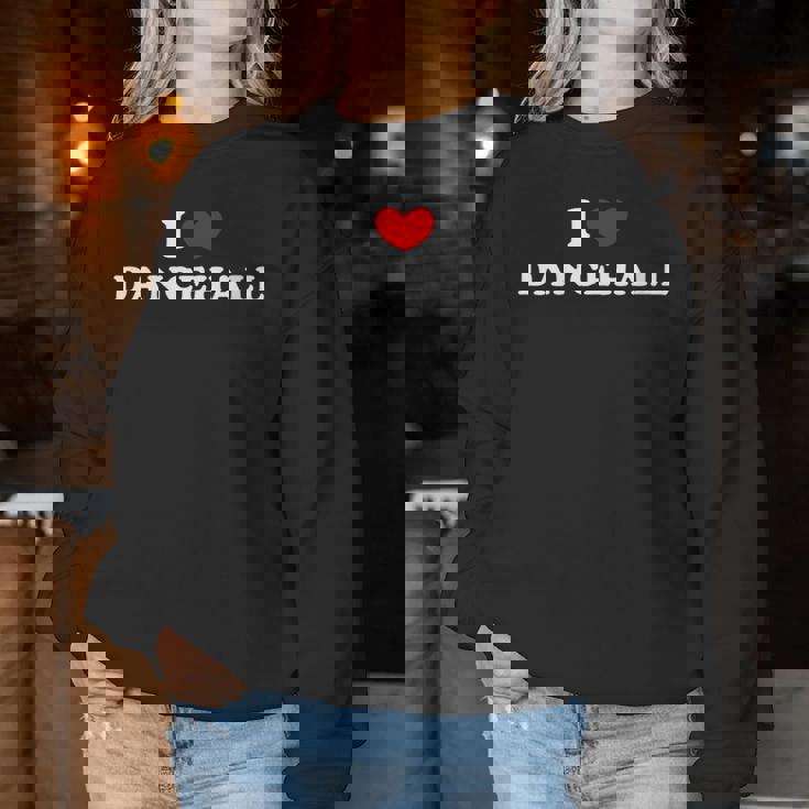 Me Encanta El Dancehall Me Encanta El Dancehall Cuello Sudadera Mujer Regalos divertidos