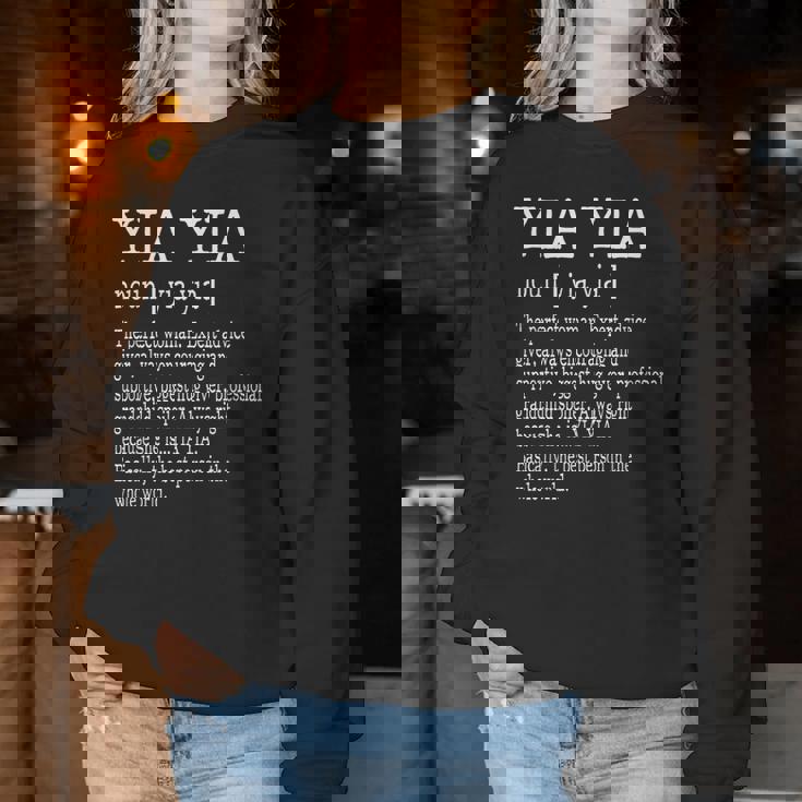 Family For Yia Yia Greek Grandma Ideas Women Sweatshirt Unique Gifts