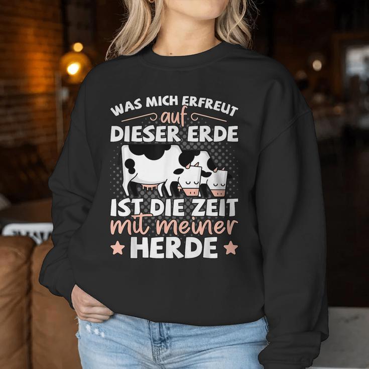 Farmers & Cow Motif Farm Beef Herd Cow Shepherd S Sweatshirt Frauen Lustige Geschenke