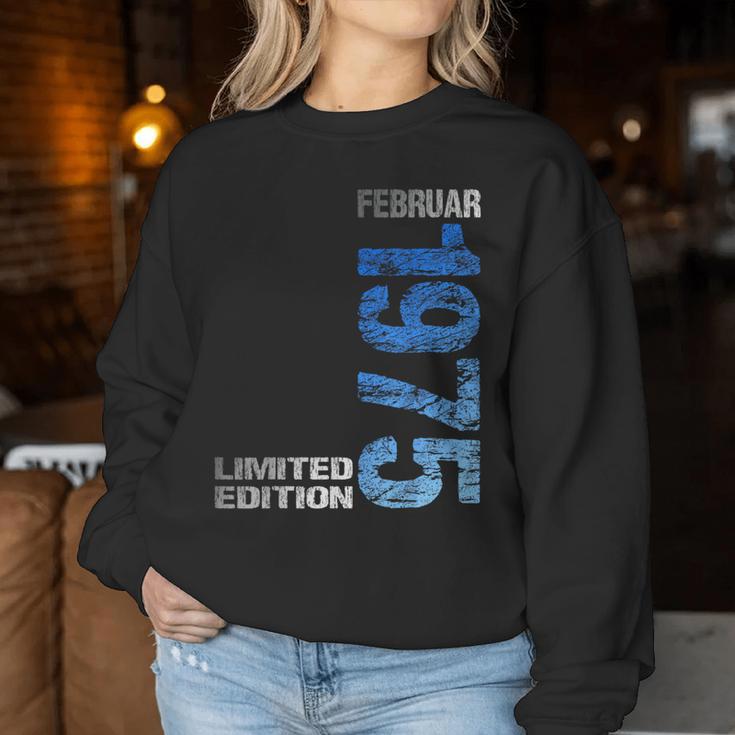 February 1975 Man Woman 50Th Birthday Limited Edition Sweatshirt Frauen Lustige Geschenke