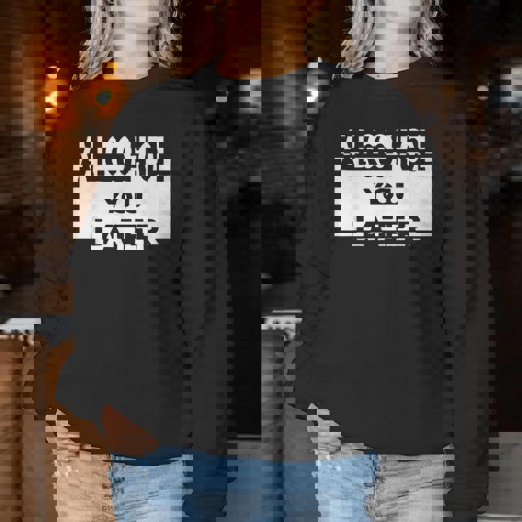 Alcohol Bar Drinking Beer Party Sudadera Mujer Regalos divertidos