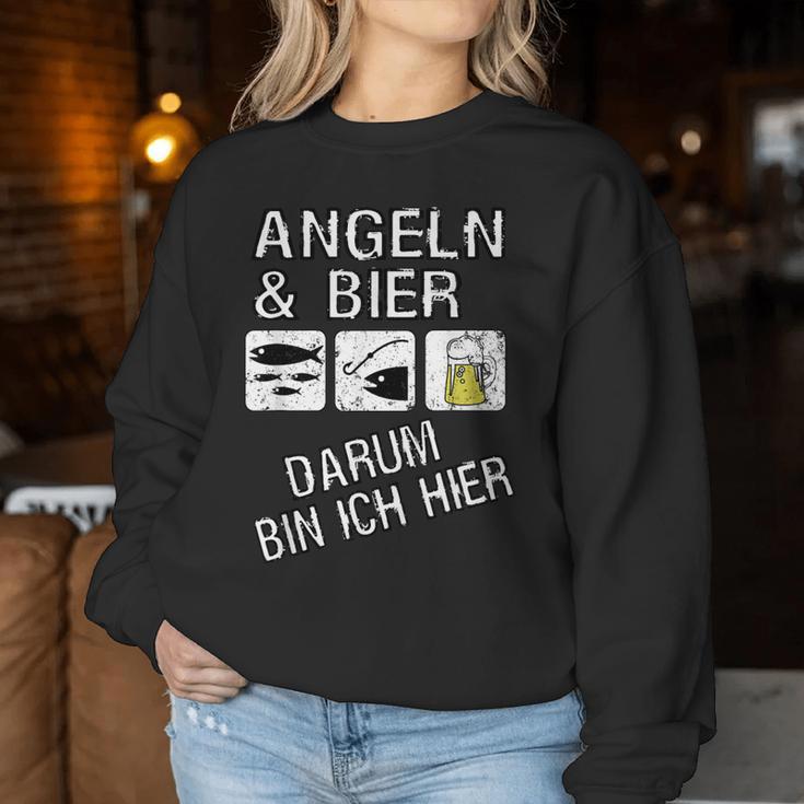 Fishing Fishing And Beer For Fisherman Sweatshirt Frauen Lustige Geschenke