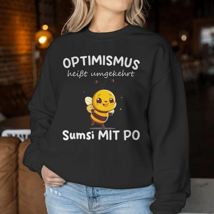 Sumsi Mit Po Optimism Bees Beekeepers Honey Sweatshirt Frauen Lustige Geschenke